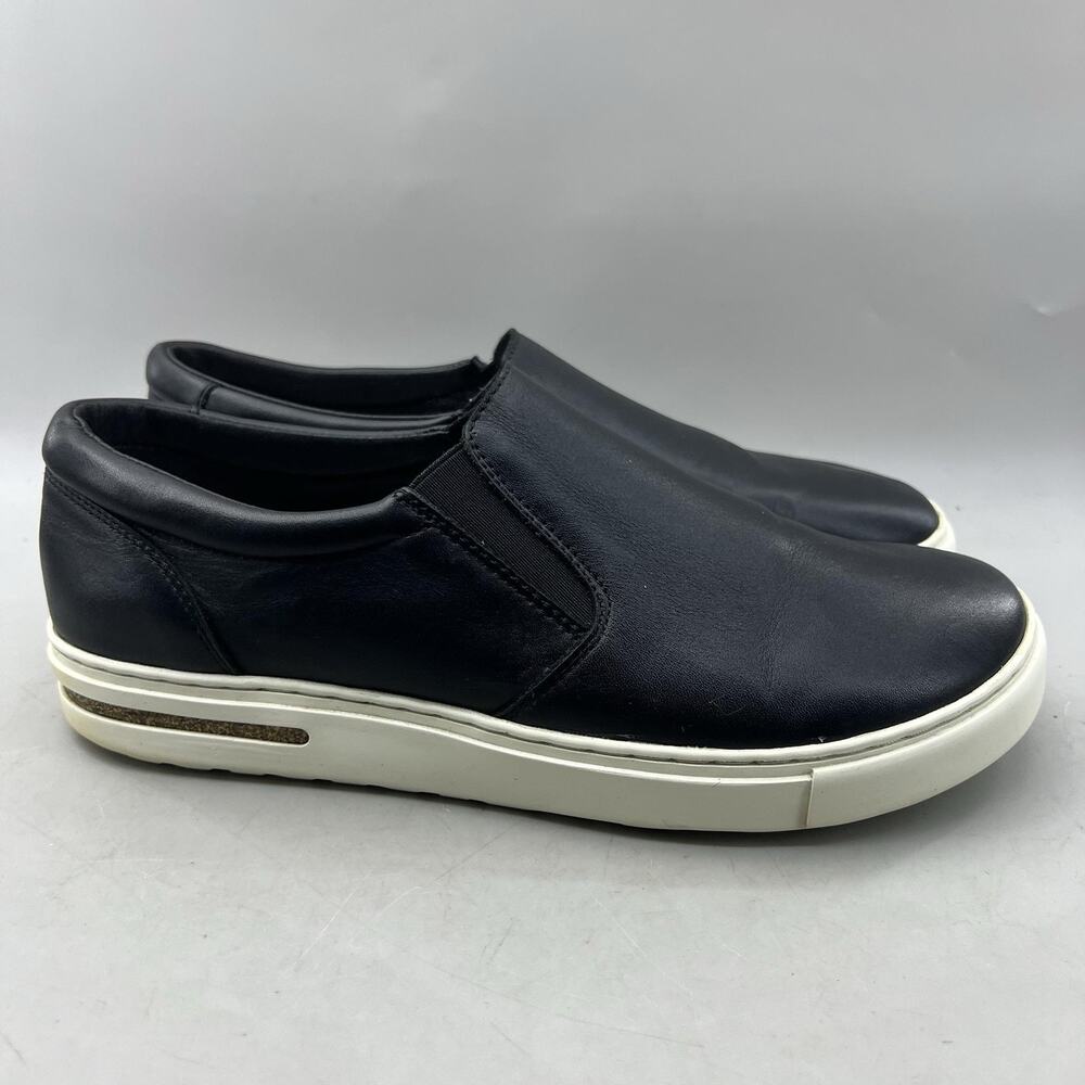 Birkenstock Oswego Slip-On Shoes Women Size 10 Black Leather Comfort Sneakers